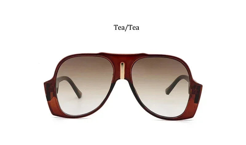 Gradient Oversized Pilot Sunglasses